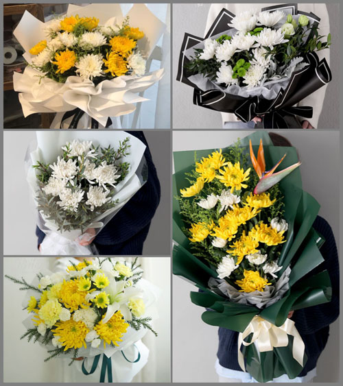 广东揭阳市揭东区玉湖镇洋边村白事花束代送